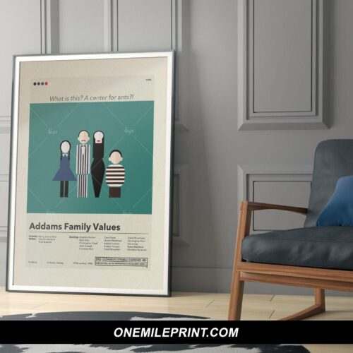 Minimalist Addams Family Values Movie Poster