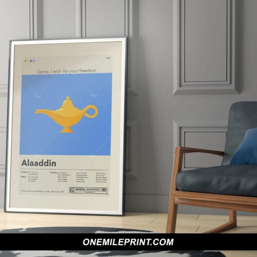 Minimalist Aladdin Movie Poster