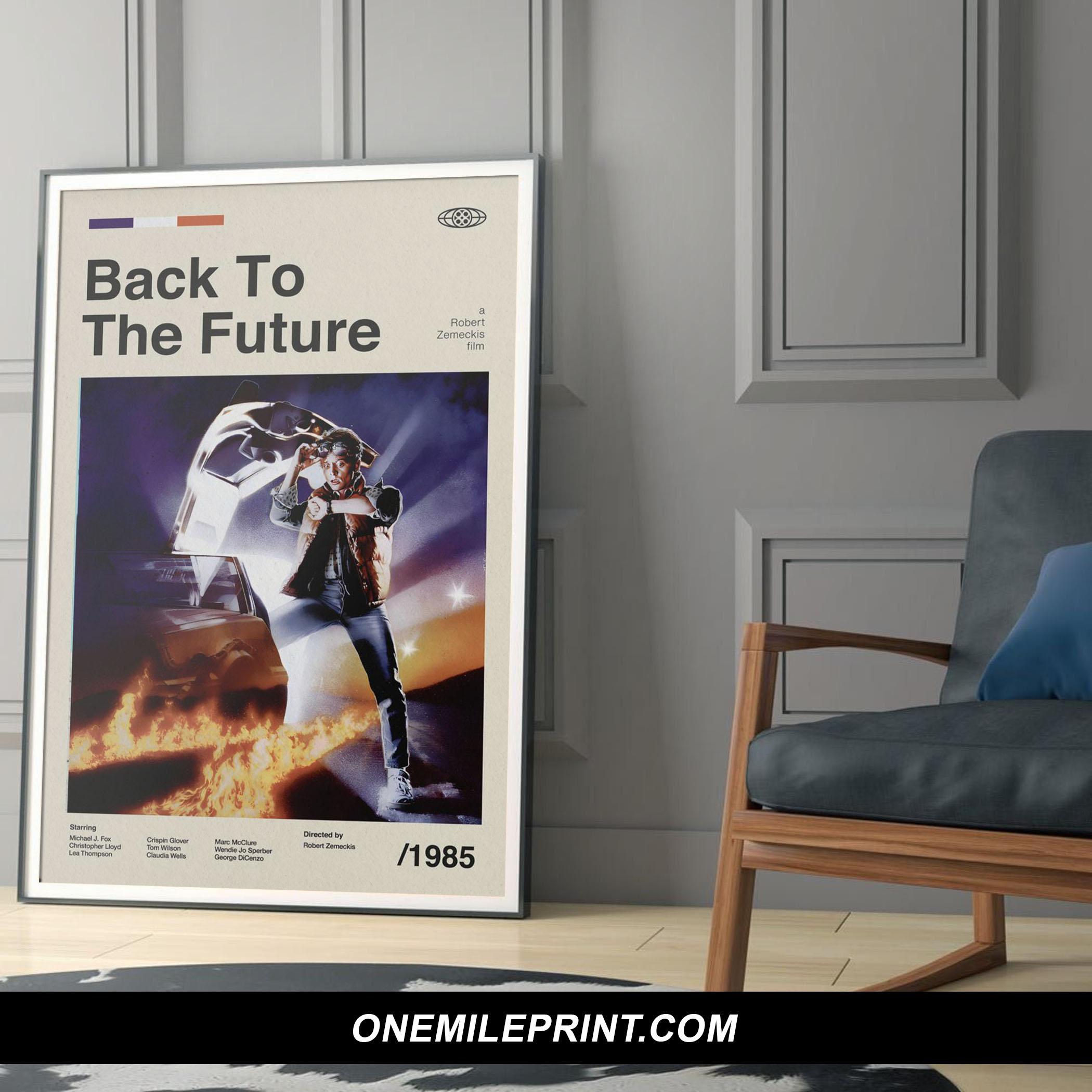 Midcentury Back to the Future Movie Poster — free download