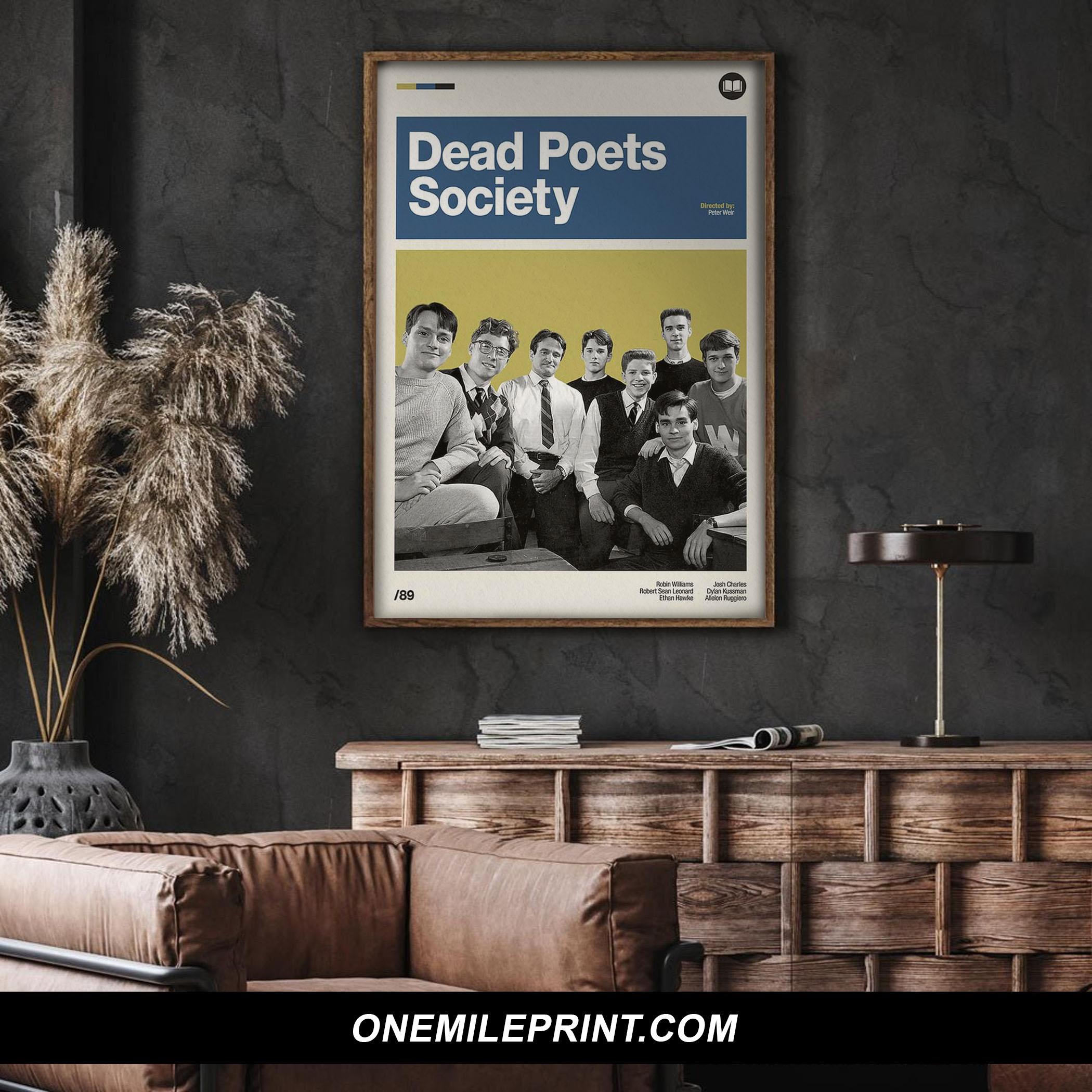 Retro Modern Dead Poets Society Movie Poster