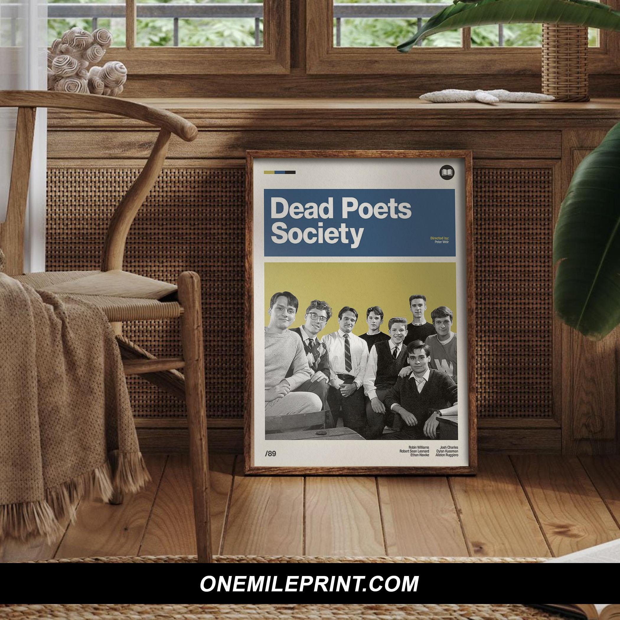 Retro Modern Dead Poets Society Movie Poster