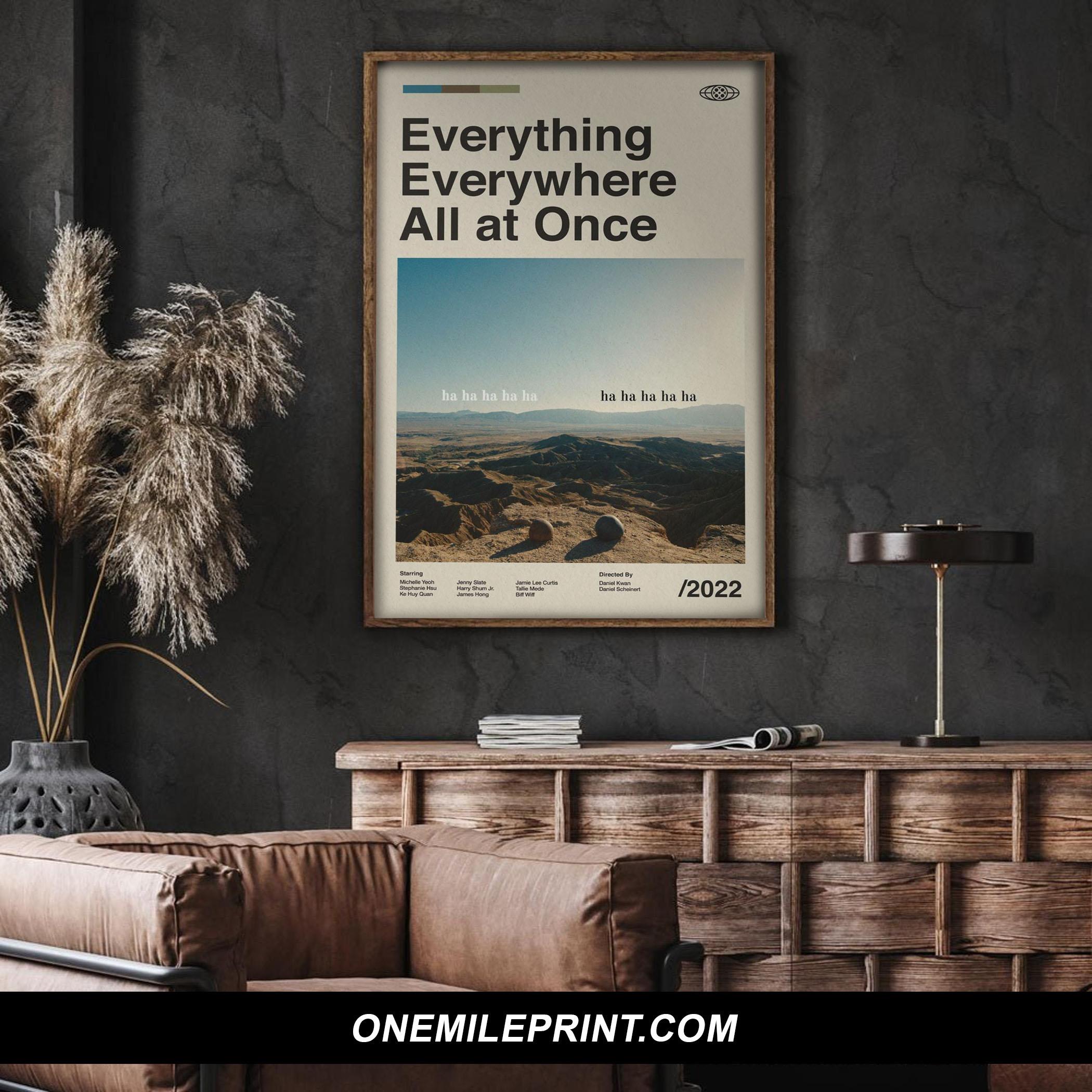 Everthing Poster Midcentury Everything Everywhere All at Once Movie Poster