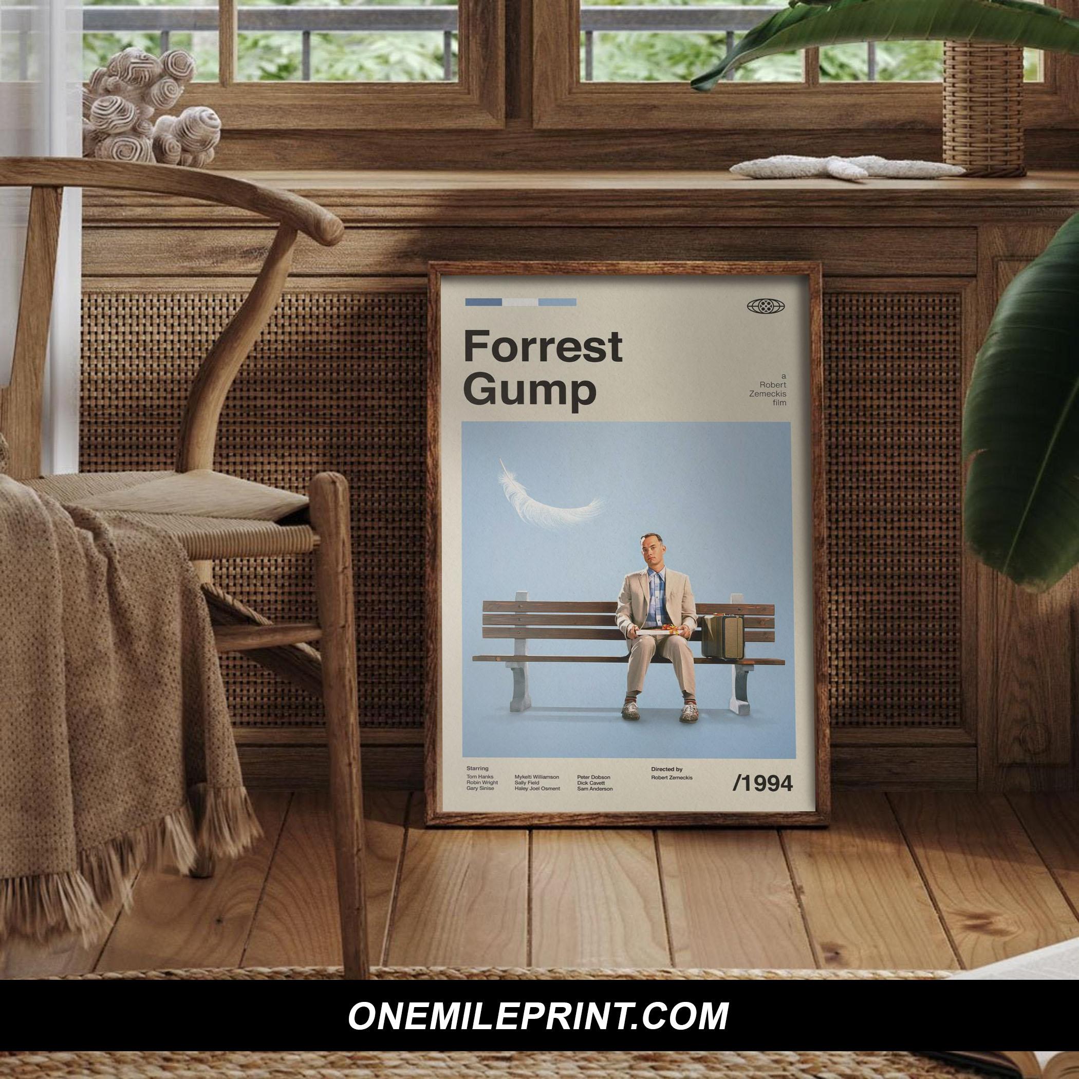 Midcentury Forrest Gump Movie Poster