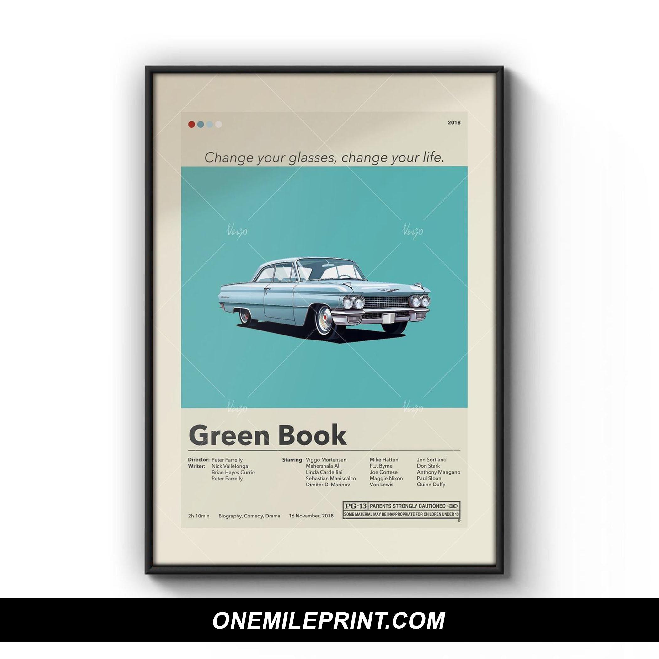 Minimalist Green Book Movie Poster
