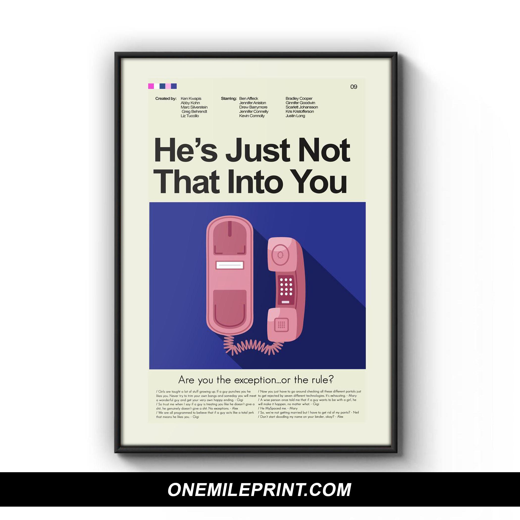 Mid Century Modern He's Just Not That Into You Movie Poster