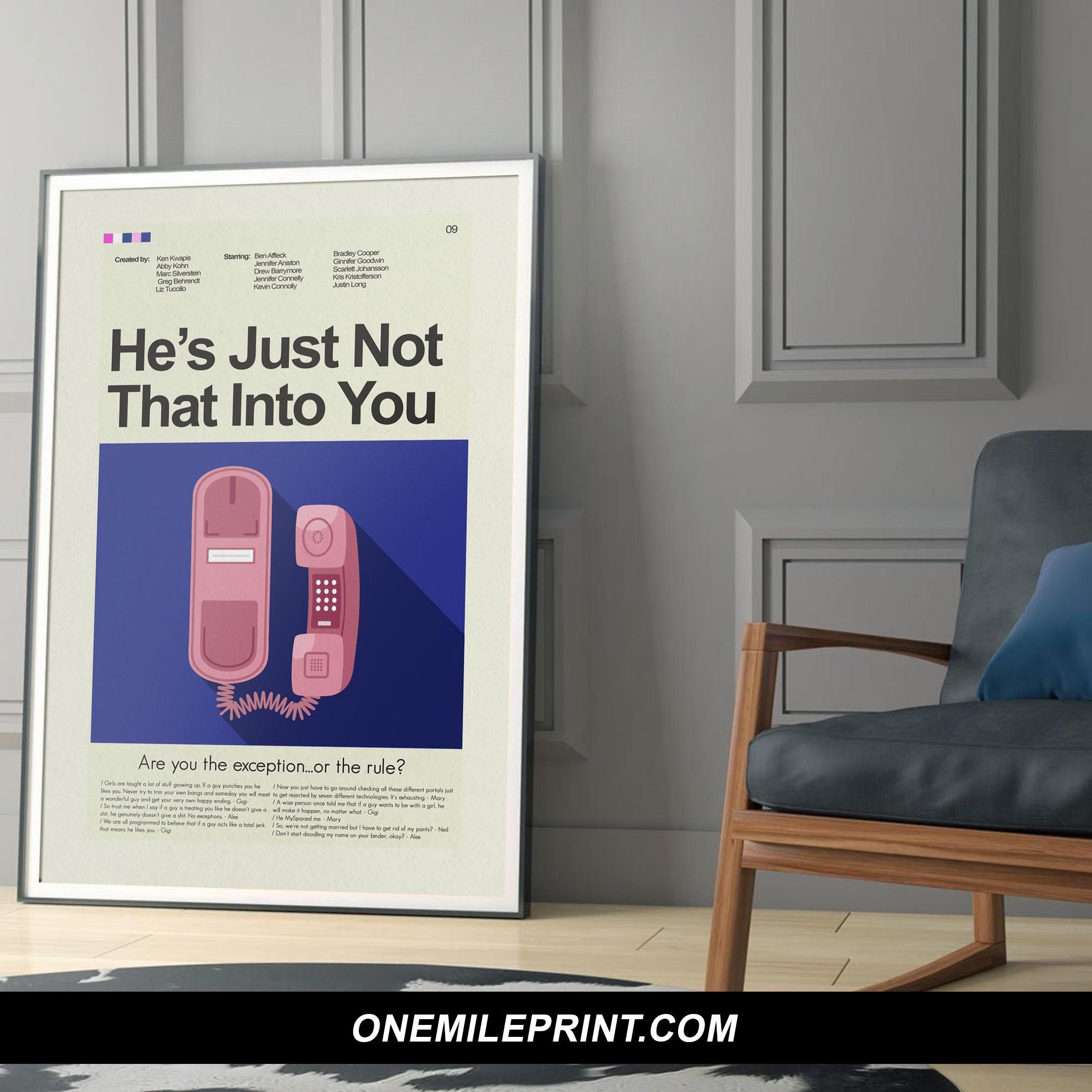 Mid Century Modern He's Just Not That Into You Movie Poster