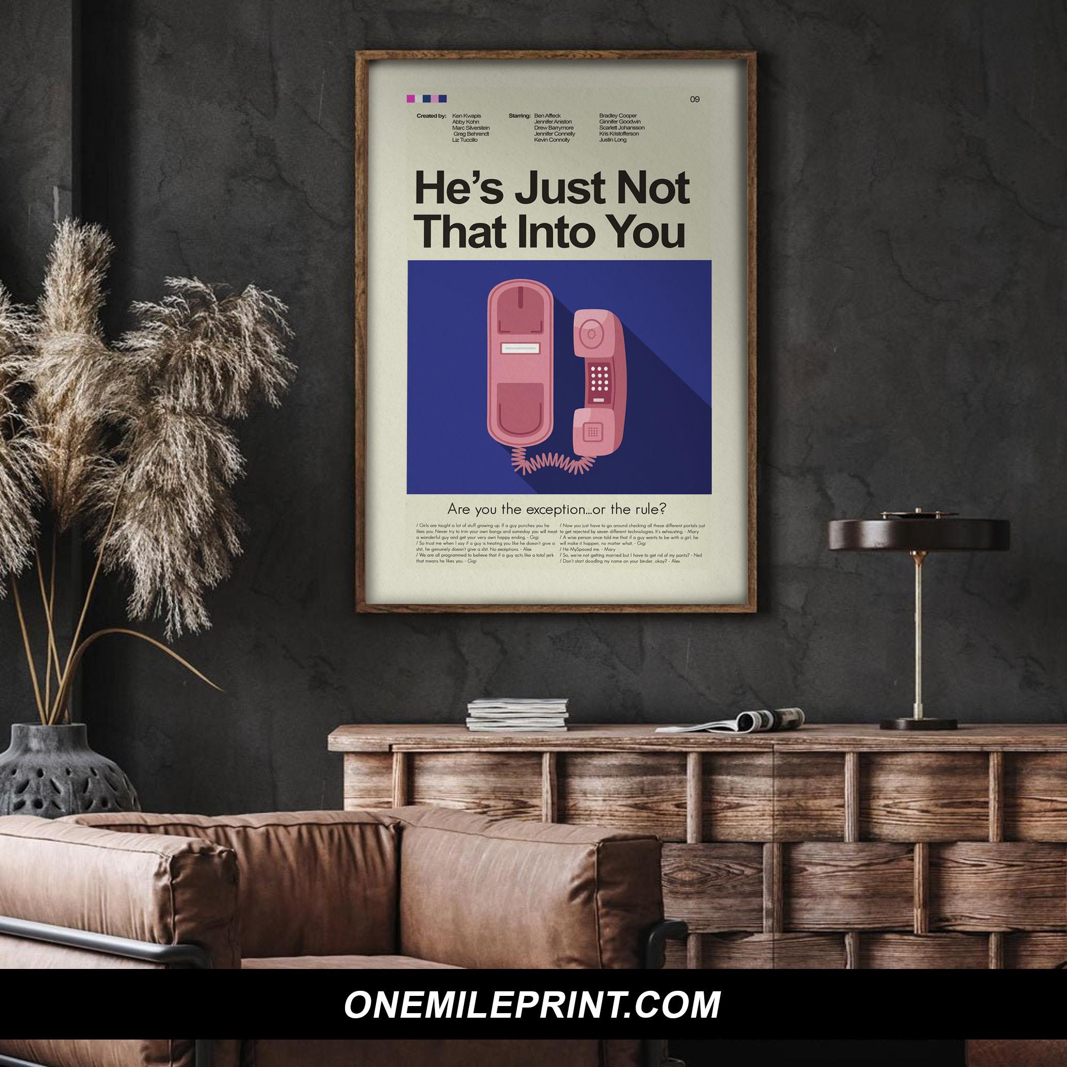 Mid Century Modern He's Just Not That Into You Movie Poster