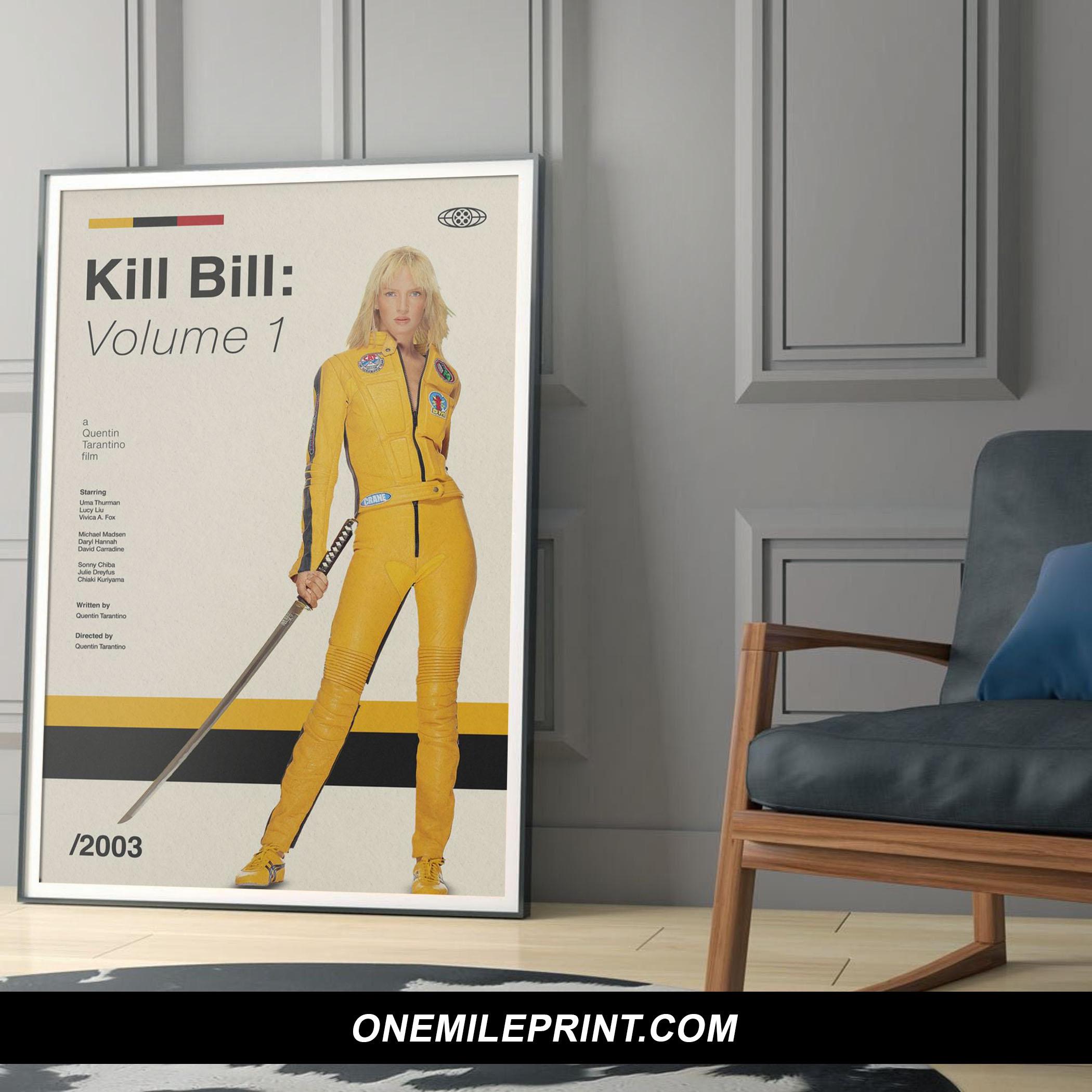 Midcentury Kill Bill Vol 1 Movie Poster midcentury-kill-bill-vol-1-movie-poster