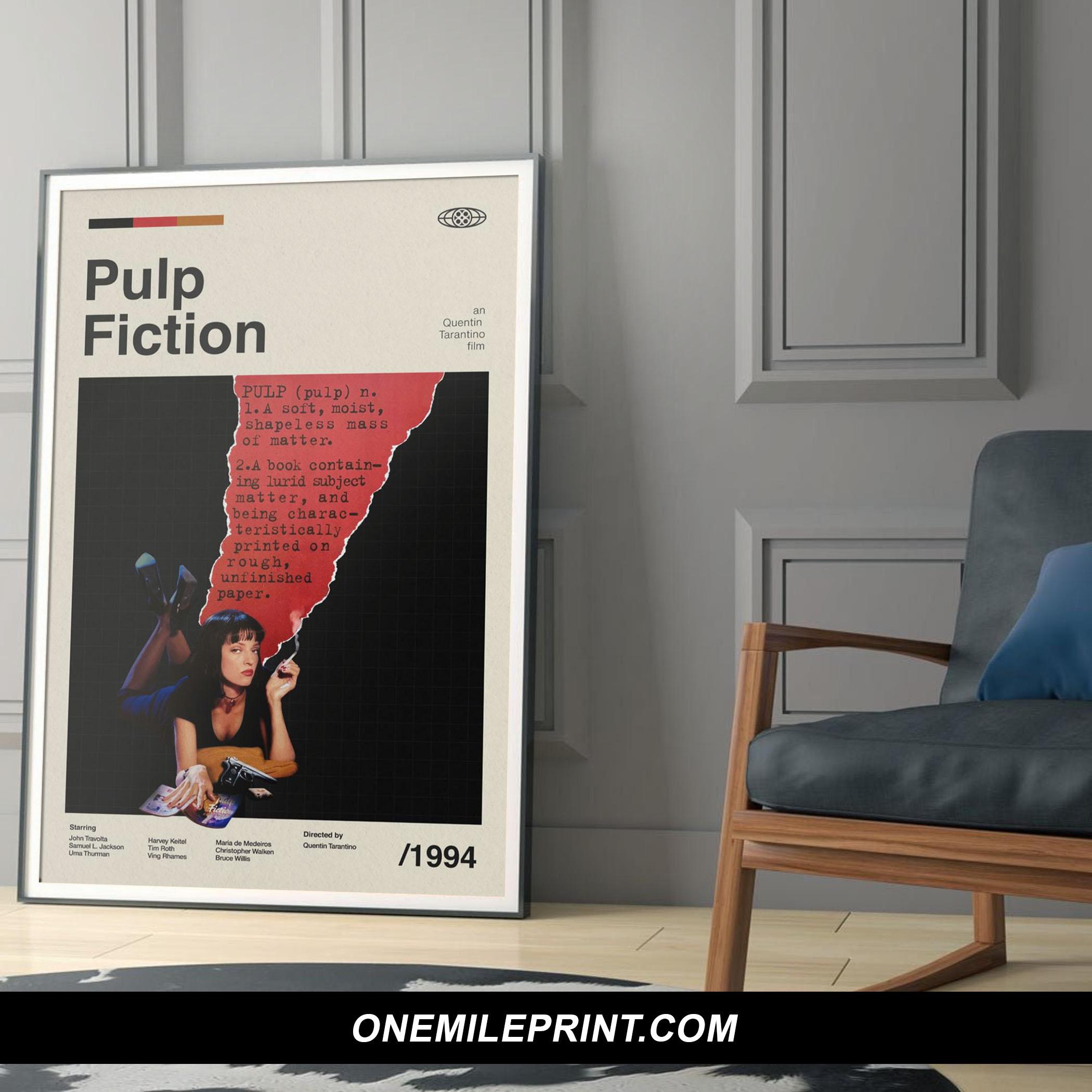 Midcentury Pulp Fiction Movie Poster