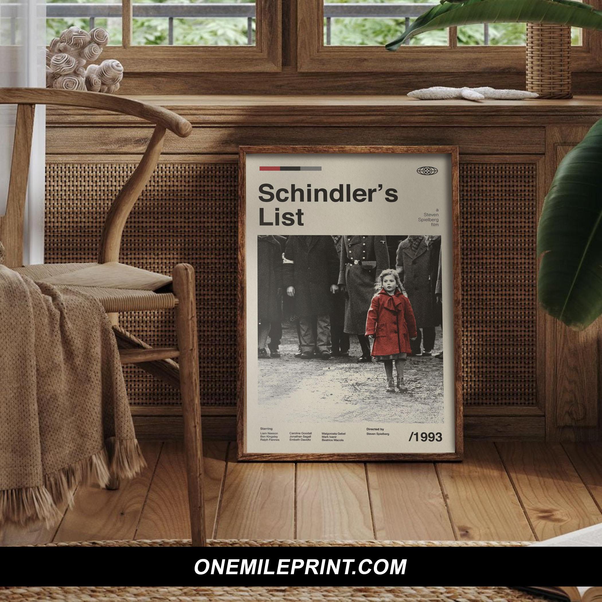 Midcentury Schindler's List Movie Poster