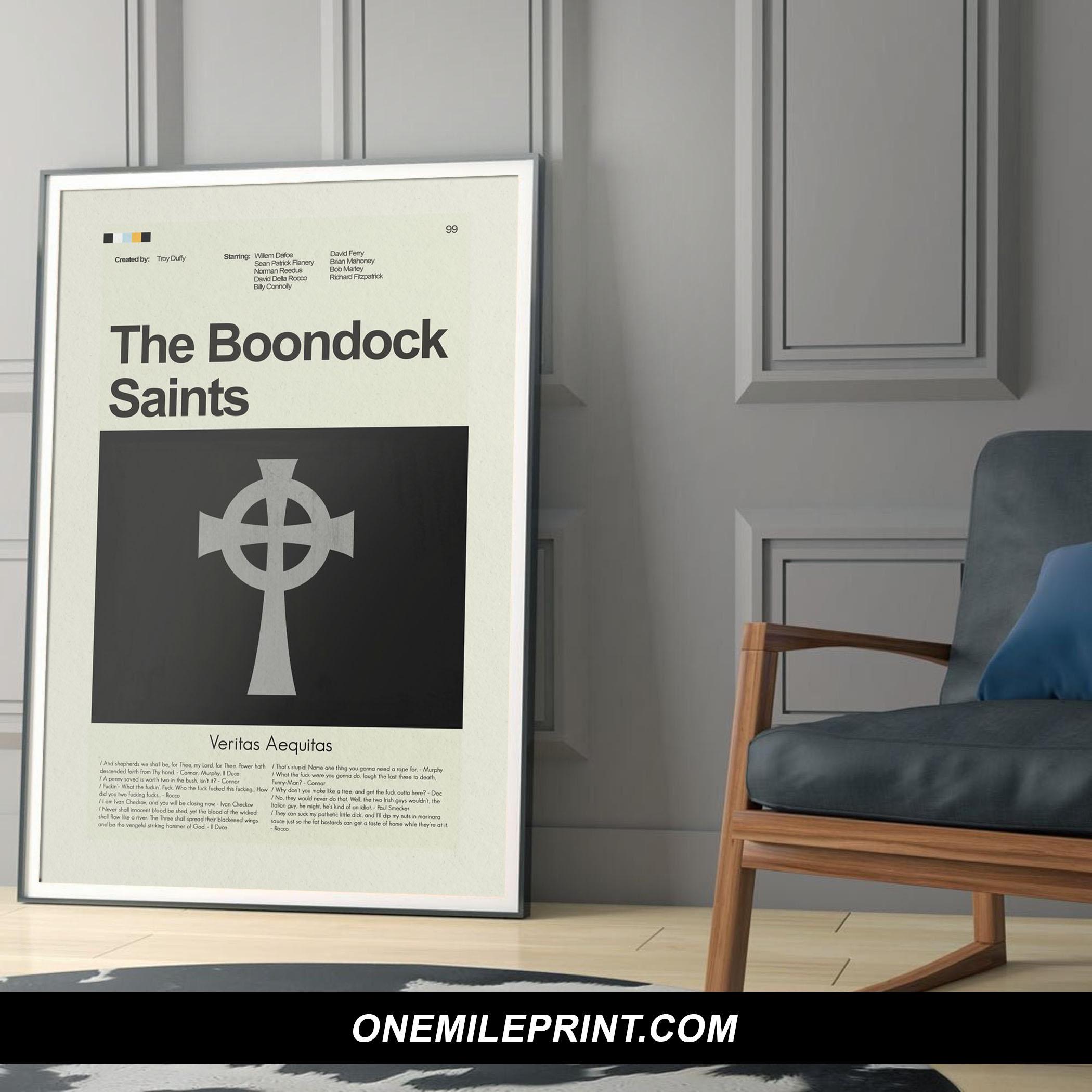 Mid Century Modern The Boondock Saints Movie Poster