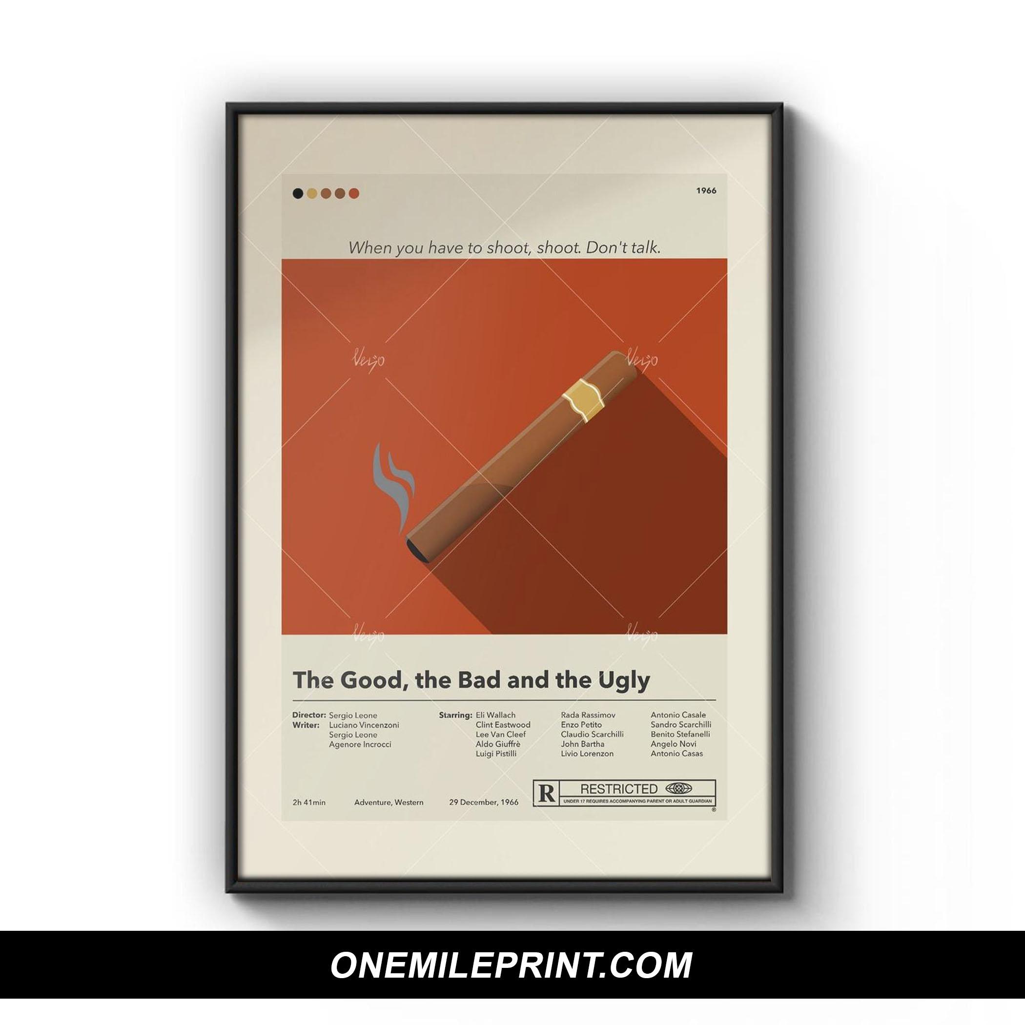 Minimalist The Good, the Bad and the Ugly Movie Poster