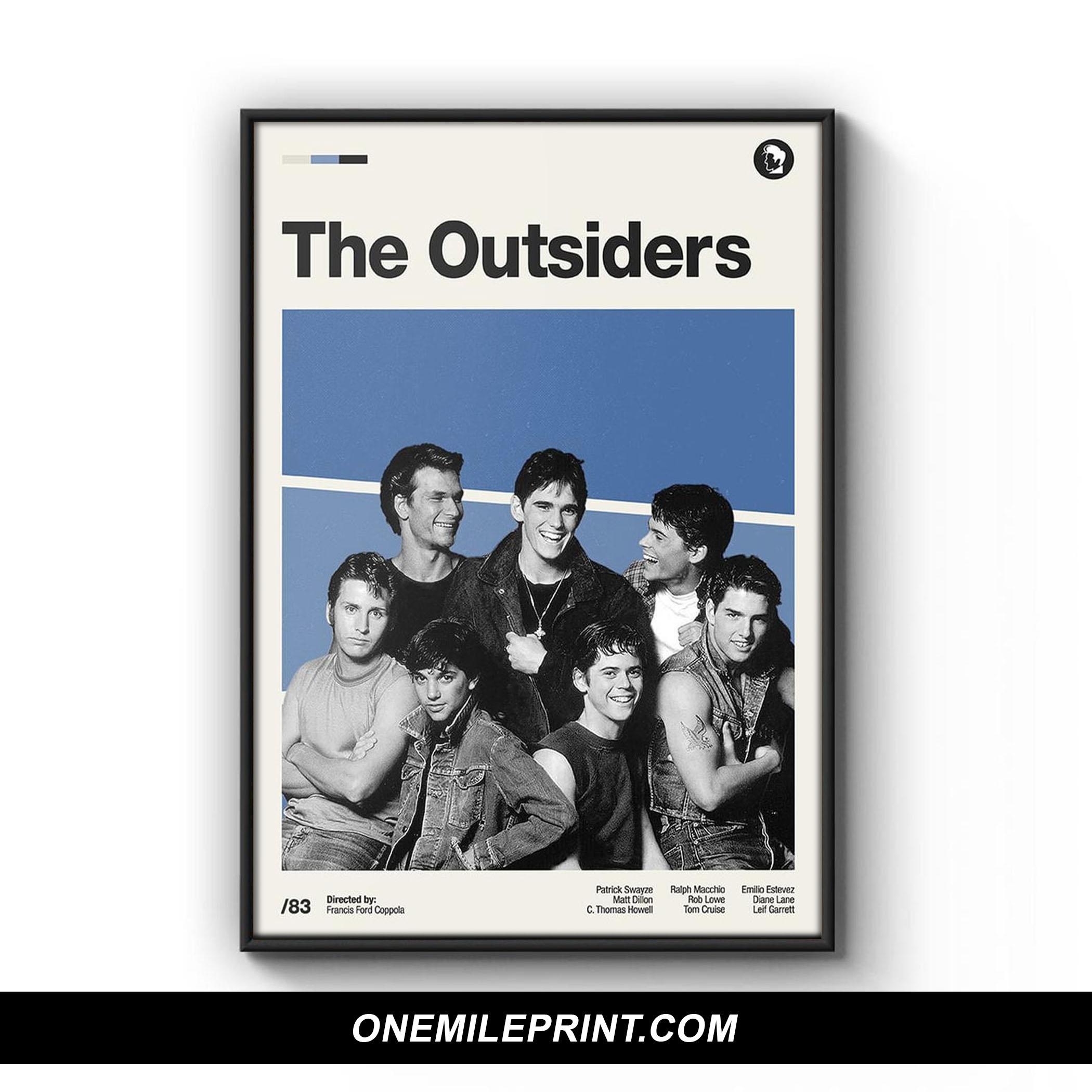 Retro Modern The Outsiders Movie Poster