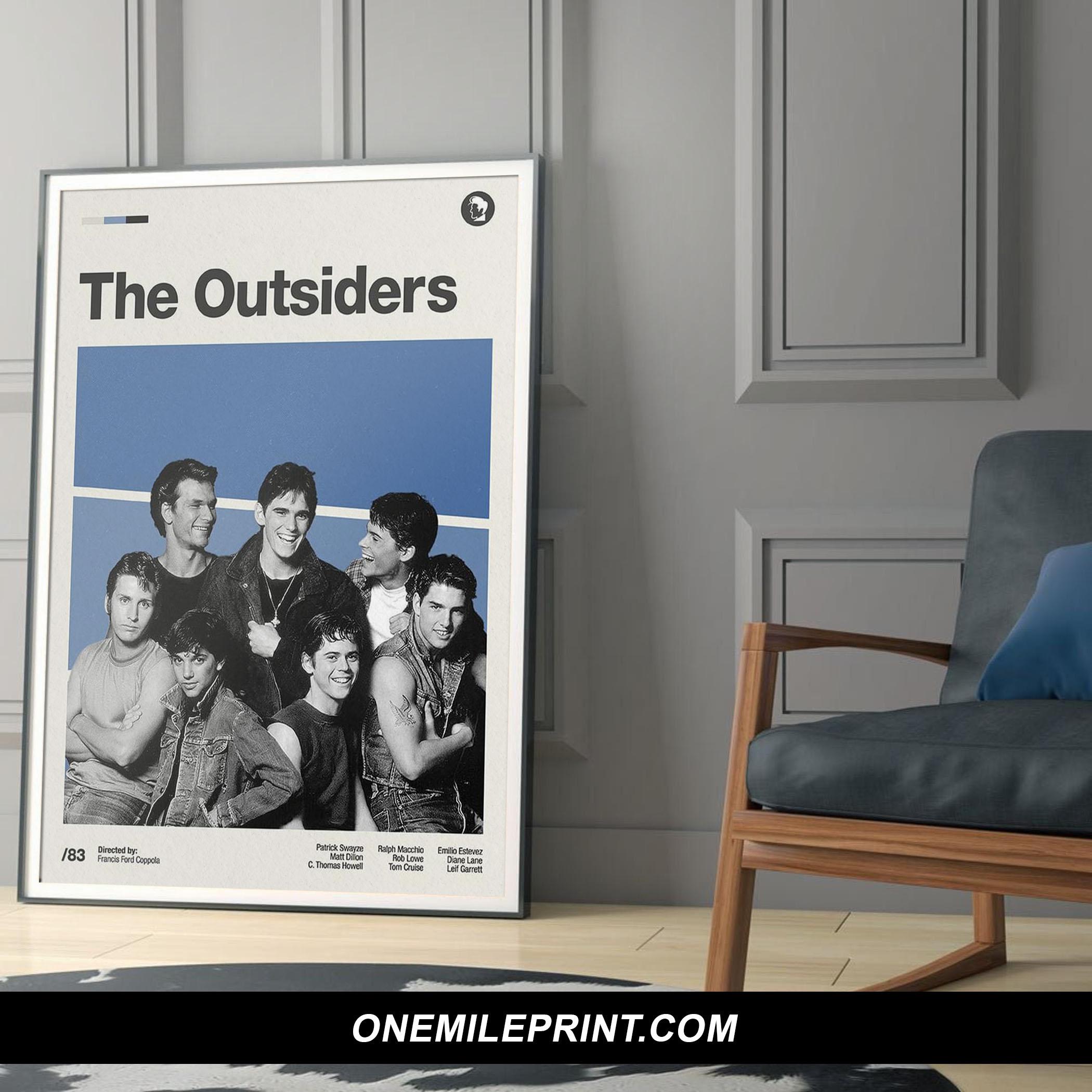 Retro Modern The Outsiders Movie Poster