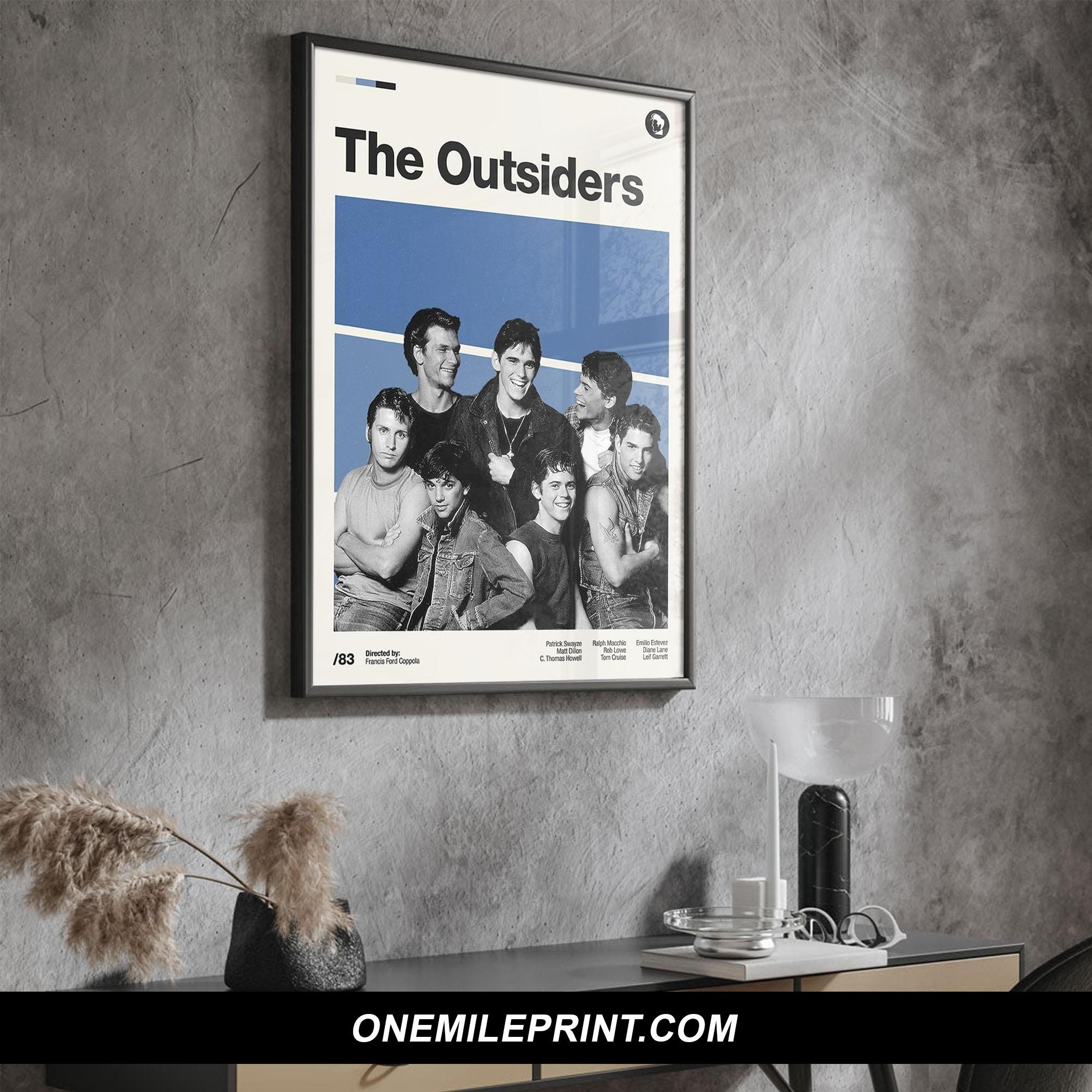 Retro Modern The Outsiders Movie Poster
