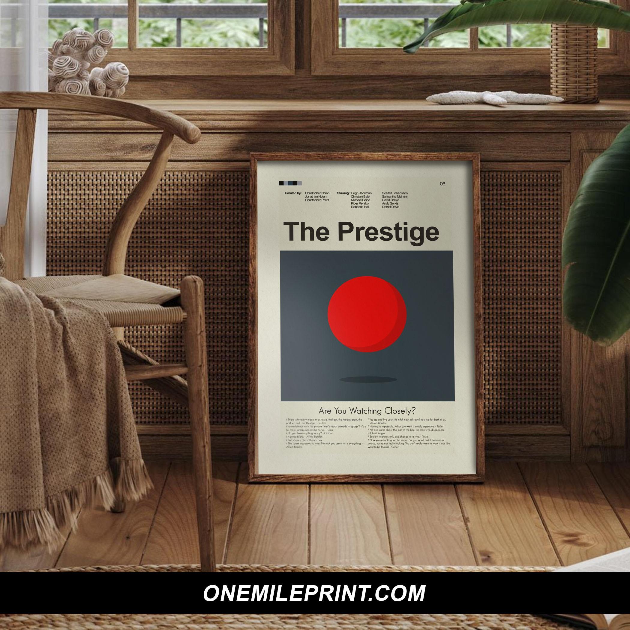 Mid Century Modern The Prestige Movie Poster