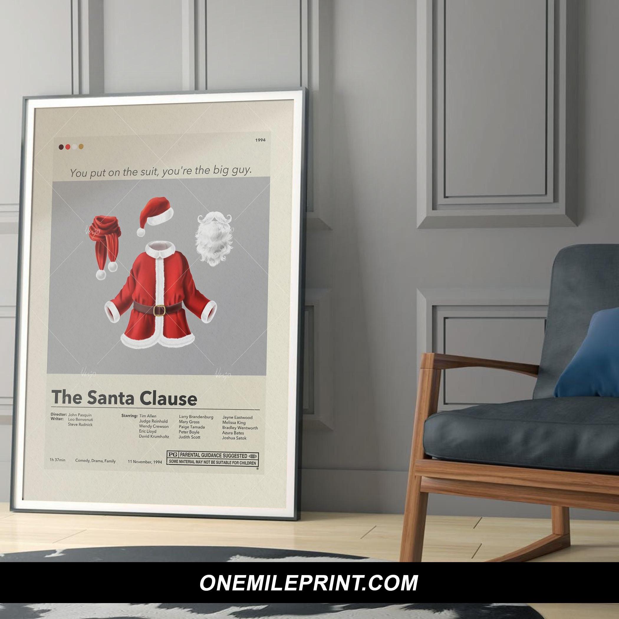 Minimalist The Santa Clause Movie Poster