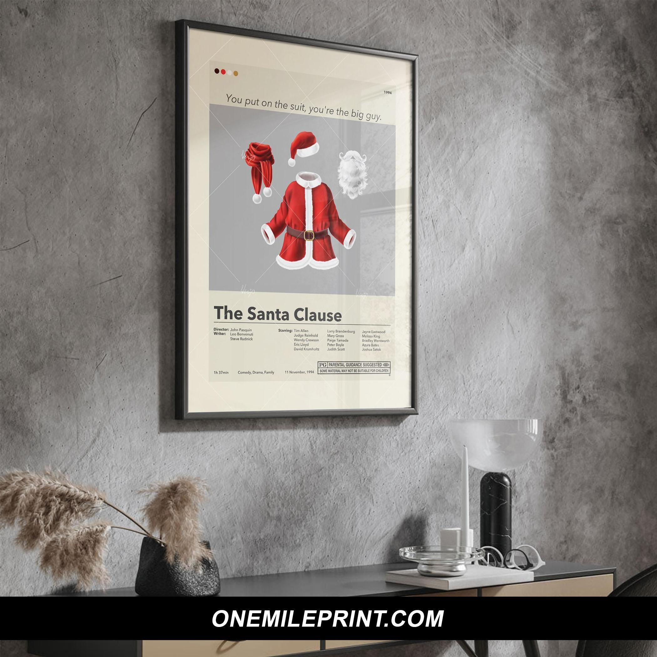 Minimalist The Santa Clause Movie Poster