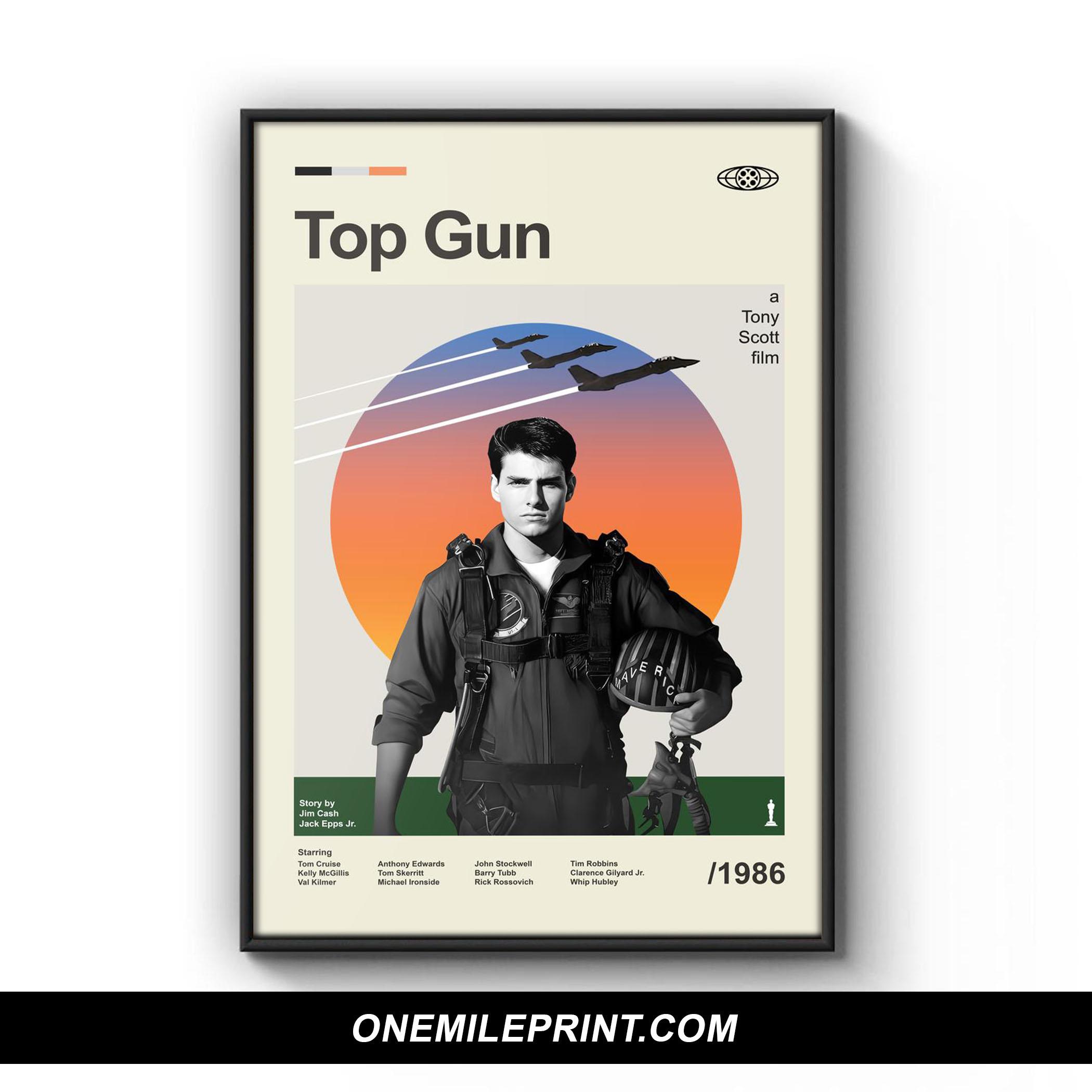 Mid Century Top Gun Movie Poster