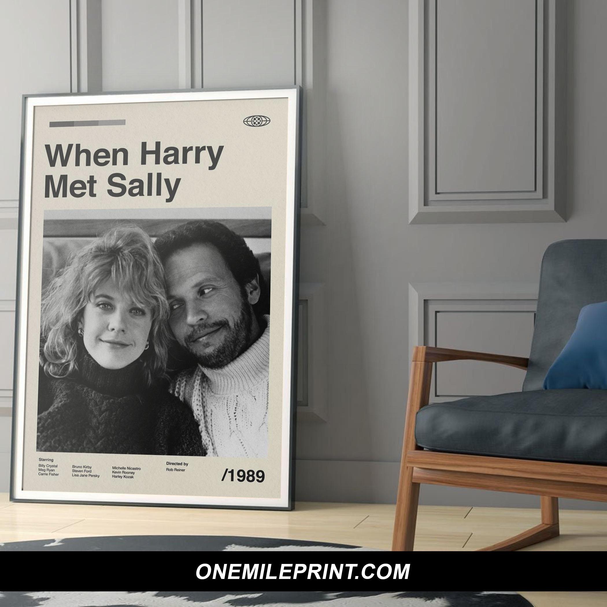 Midcentury When Harry Met Sally... Movie Poster