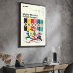 Mighty Morphin Power Rangers Movie Poster - Mid Century Modern Style